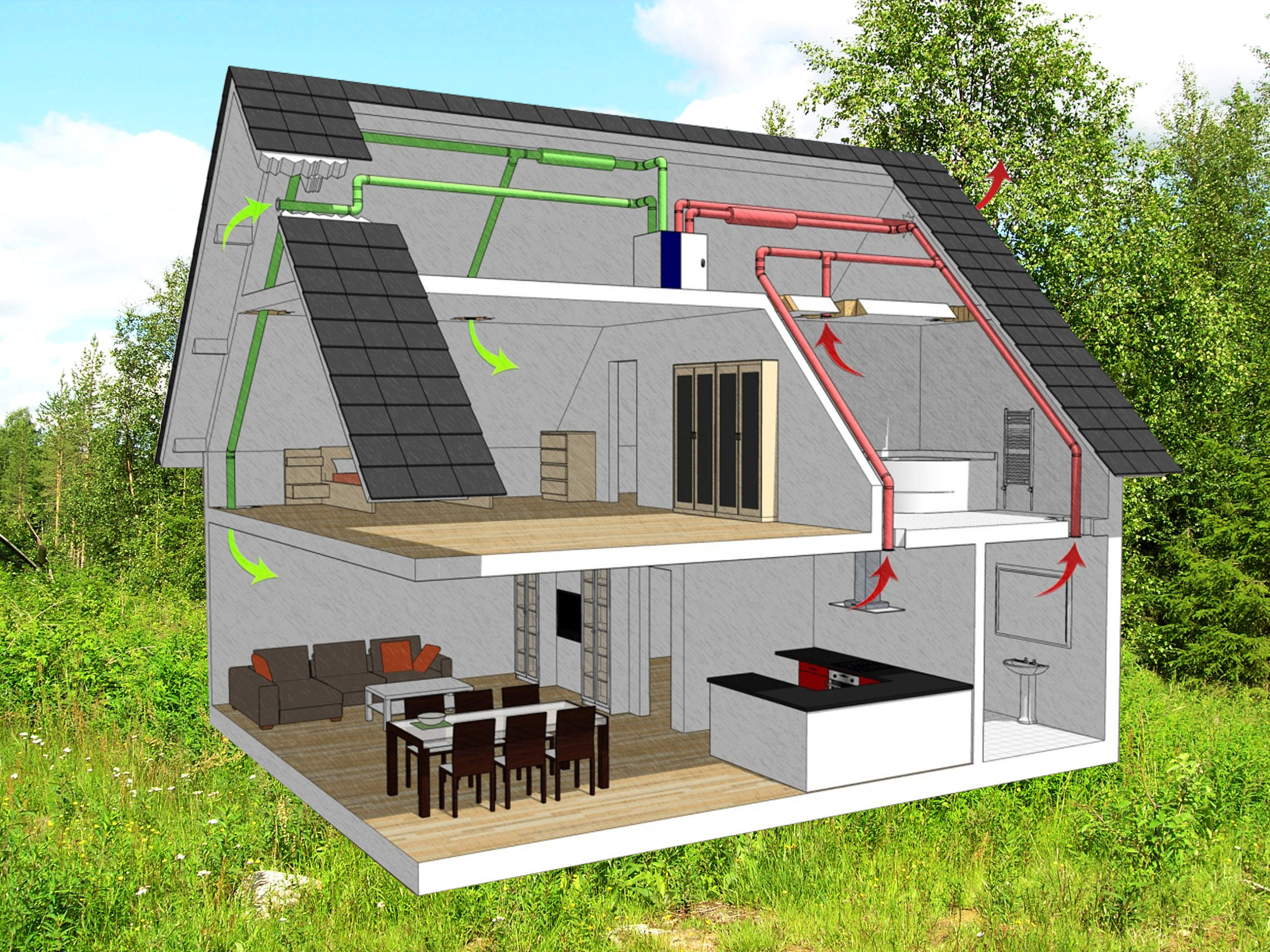 Монтаж системы вентиляции
