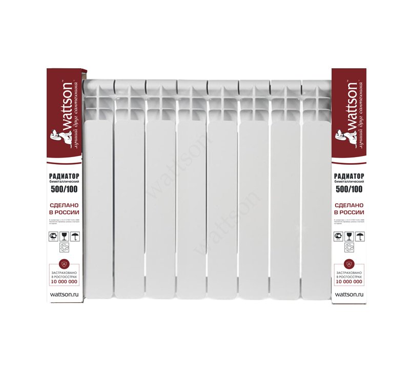 Радиатор биметаллический WATTSON BM 500/100-10 секций
