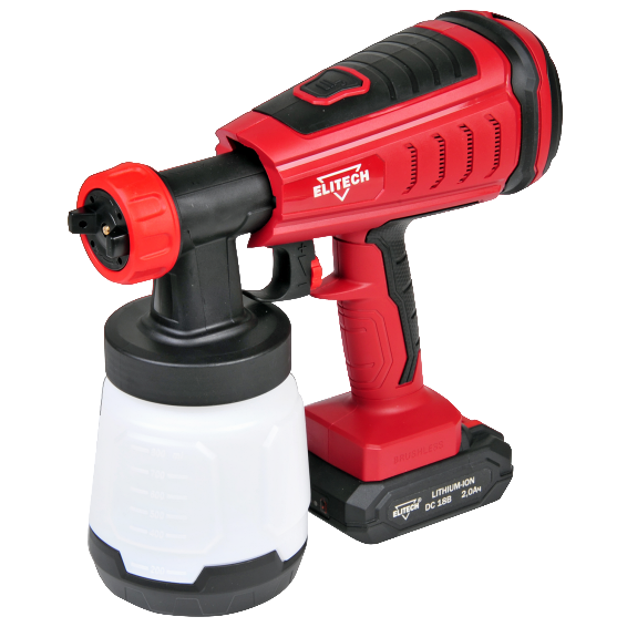 Краскопульт аккумуляторный Elitech КА 18БЛП