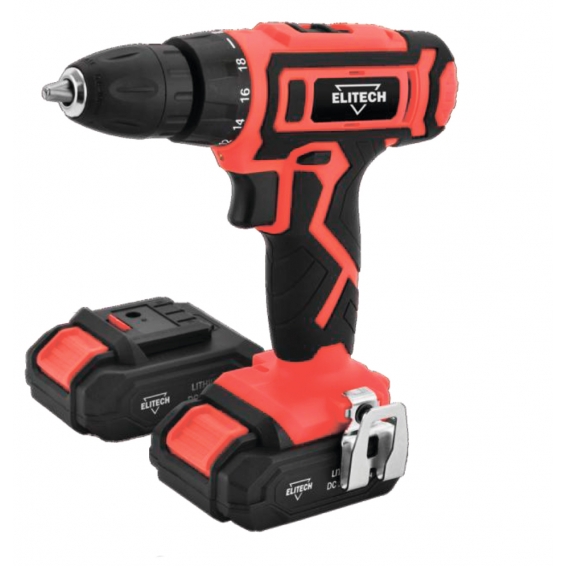 Дрель аккумуляторная ELITECH Home Masters ДА 202СЛ (1.7Ач)