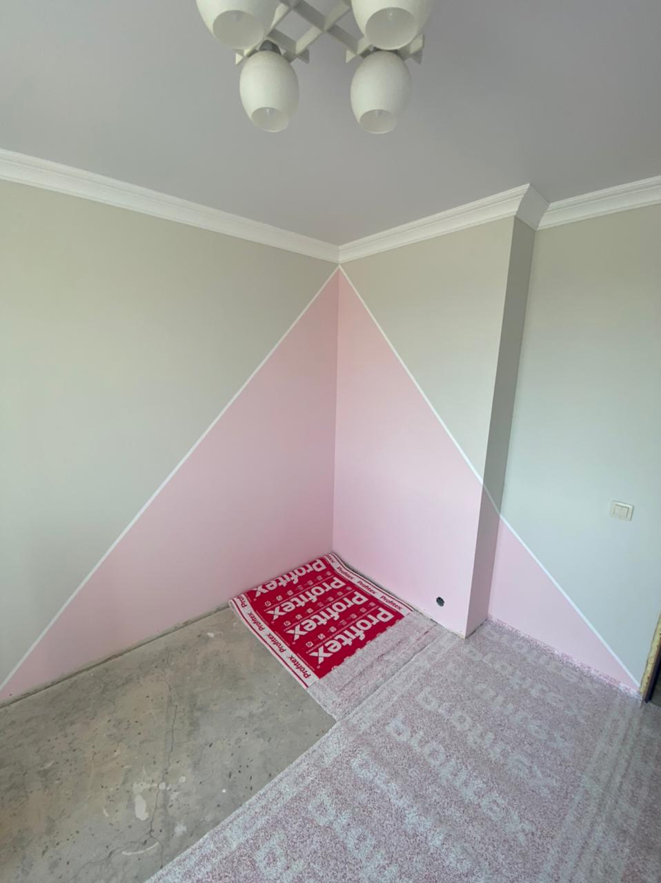 Окраска стен на 2 раза