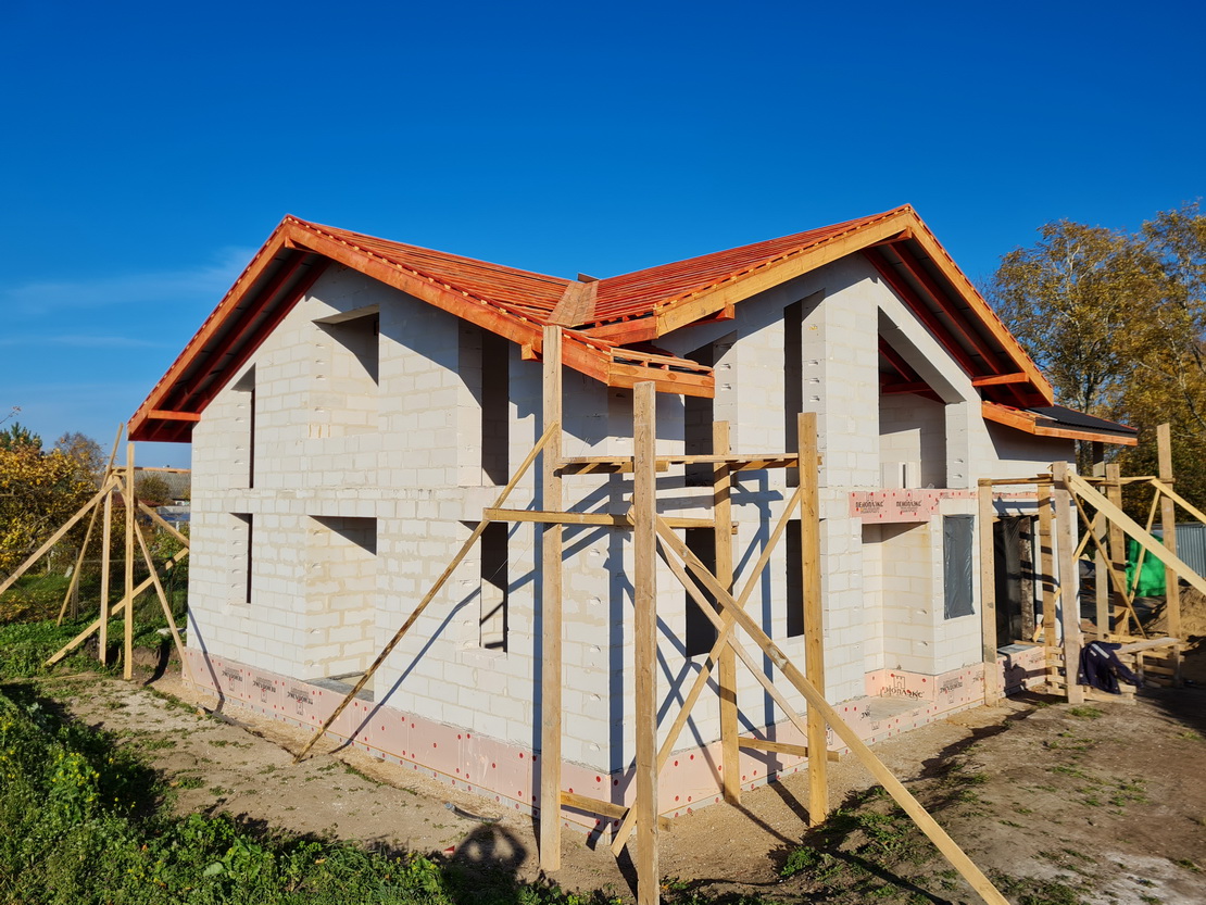 Строительство стен дома 