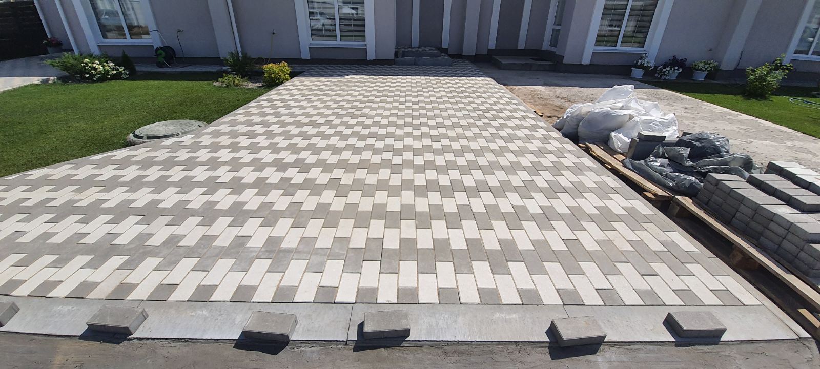 Укладка брусчатки