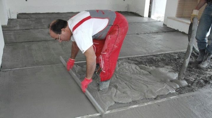 Заливка пола бетоном