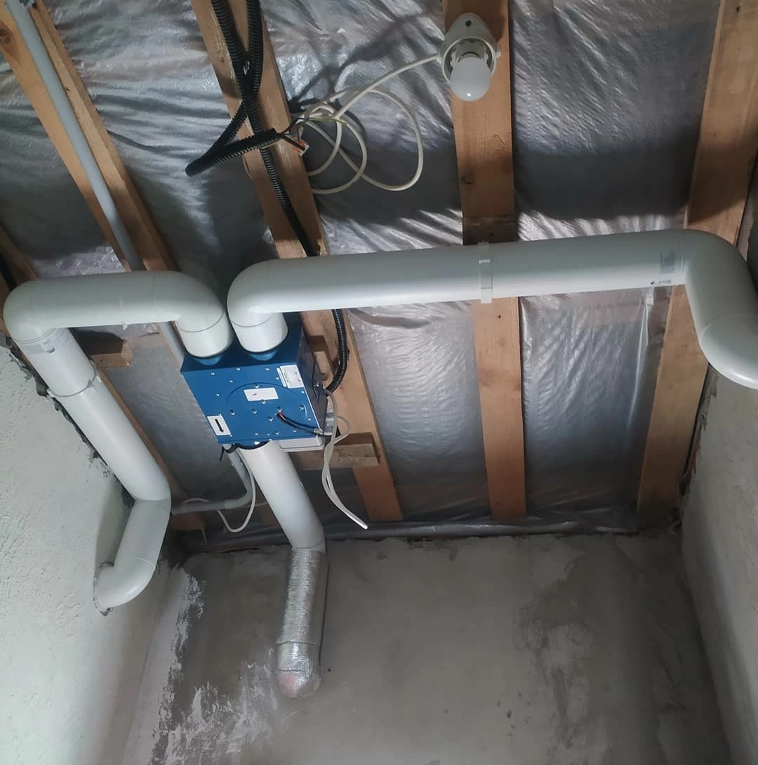 Установка системы вентиляции