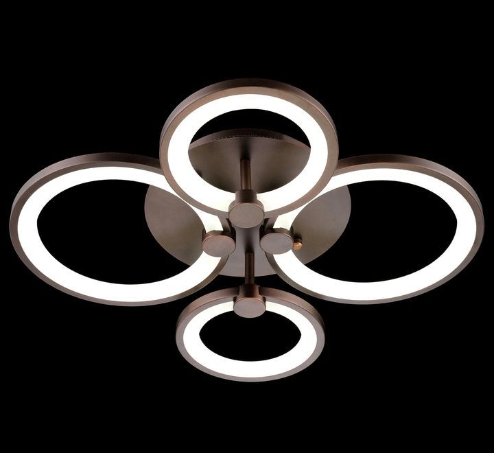 Светодиодный светильник Кольца 58017/4 BROWN 108W